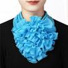Color Block Scarf: Women's Four Seasons Warm Flower Neck Warmer – Fashionable Korean Style, Versatile Collar.