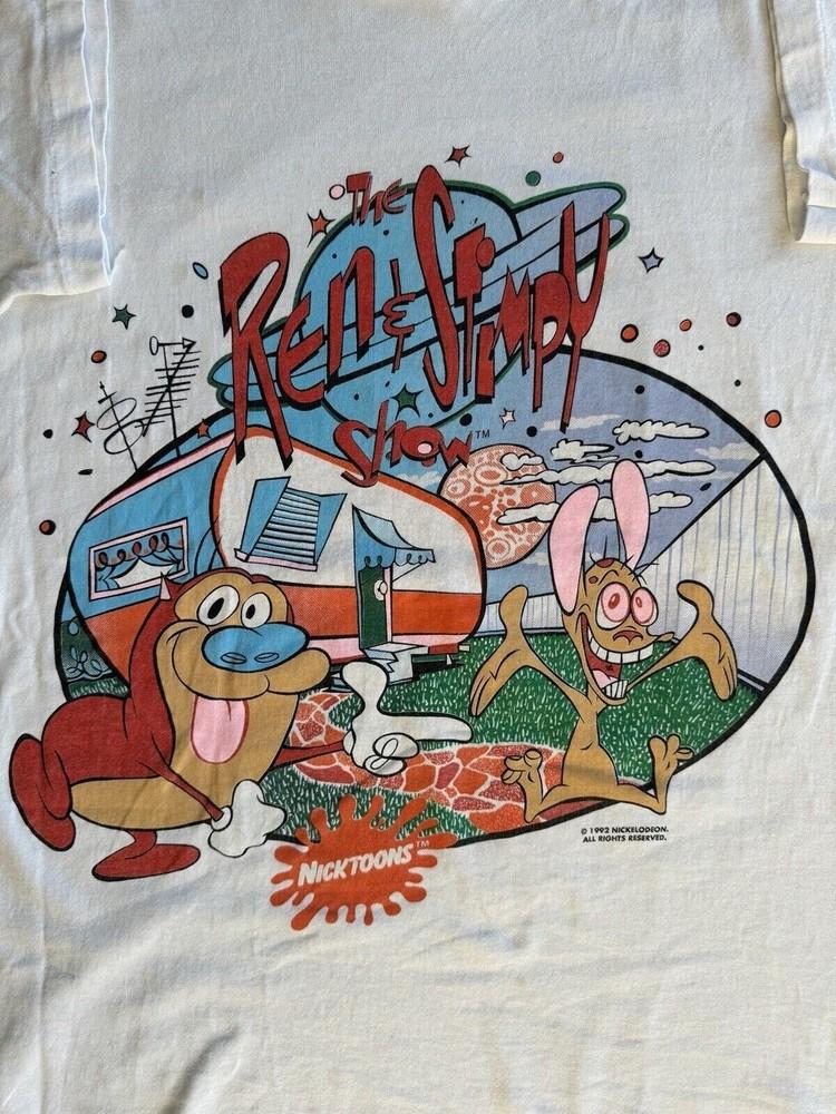 Футболка Ren & Stimpy 1992 Хлопок Унисекс S-4XL CO663 Унисекс футболка S