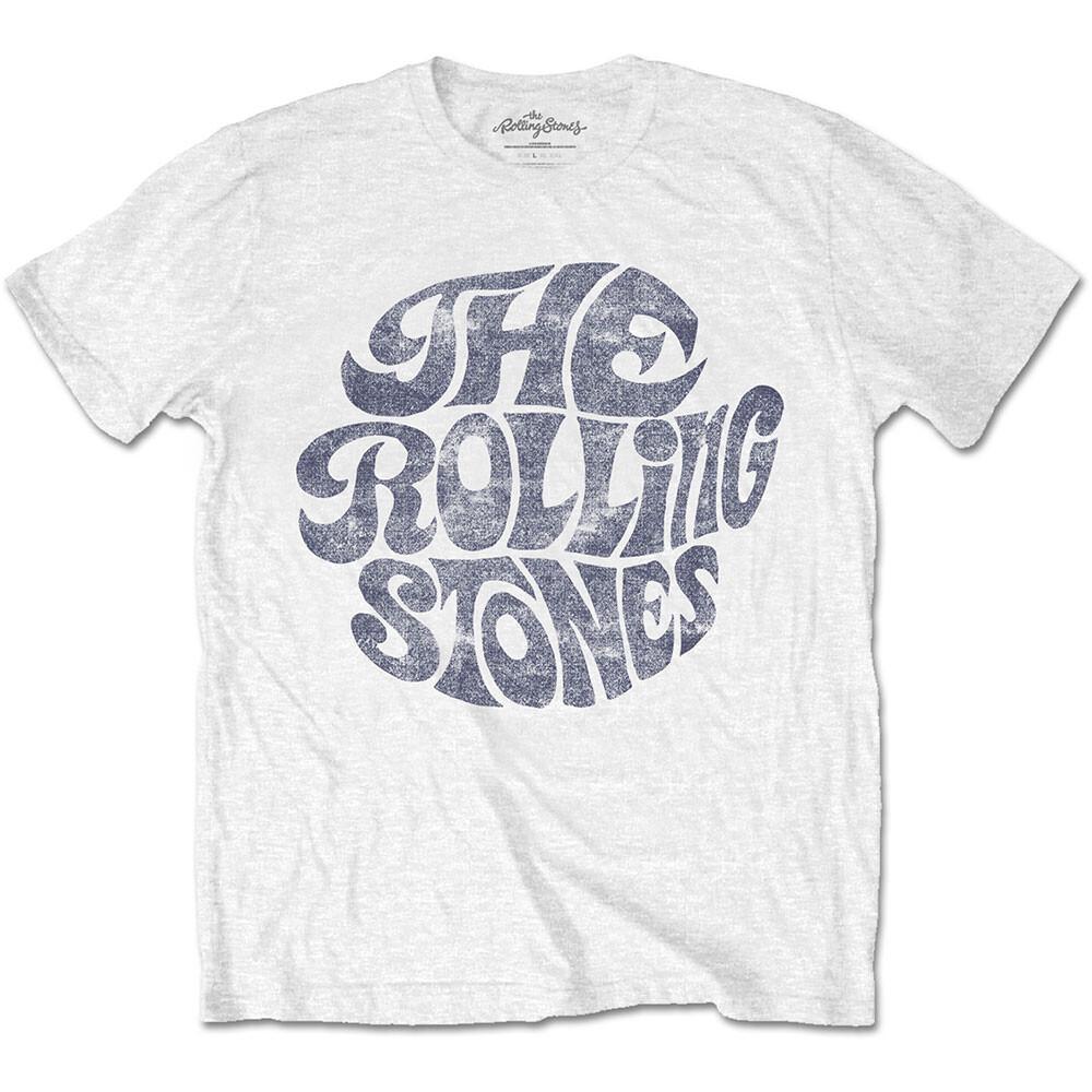 The Rolling Stones - Vintage 1970 s Logo - White T-shirt Unisex T-Shirt L