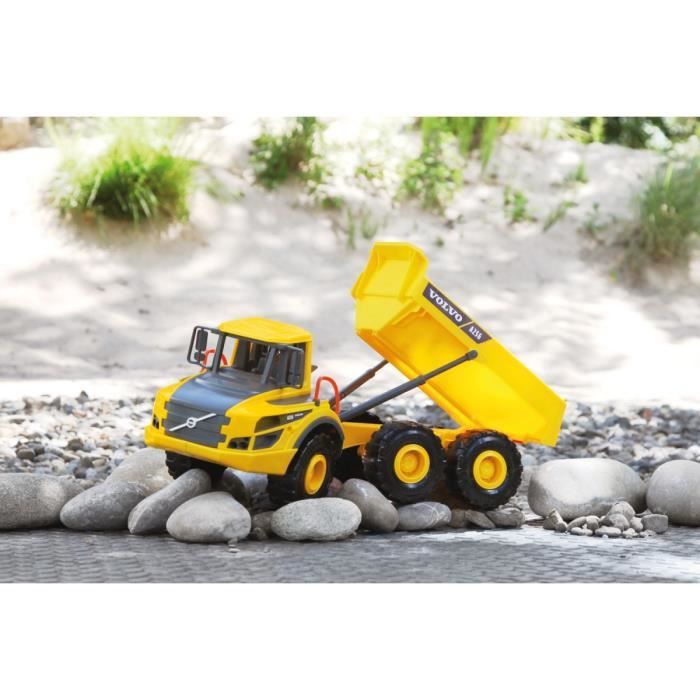 Camion à benne basculante - LENA - Volvo A25G - Plastique ABS - Jaune - Mixte