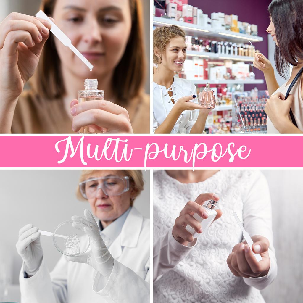 Youdaju 1000 Pcs Perfume Test Strips Fragrance Strips White Perfume Paper Strips Disposable Paper Test Strips Portable Blank Fra