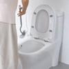 Ergonomická toaletní štětka s hlavicí typu C a dlouhou rukojetí - Manuální hloubkové čištění spár pro koupelnu, toaletu, kuchyň, ložnici, auto - Opakovaně použitelná, přenosná
