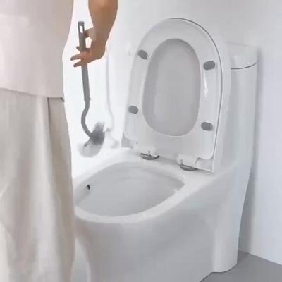 Ergonomická toaletní štětka s hlavicí typu C a dlouhou rukojetí - Manuální hloubkové čištění spár pro koupelnu, toaletu, kuchyň, ložnici, auto - Opakovaně použitelná, přenosná