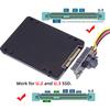 Cablecc Female to NVME PCIe SSD Adapter for Mainboard PCI-E 4.0 SFF-8643 U.2 SFF-8639 U.3 PCI-Express