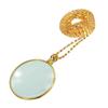 Necklace Jewelry Optical Magnifier with Chain Necklace Neckglasses Portable Monocle for Reading Collecting Library Gift