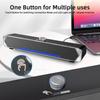 PHISSION USB-Powered Stereo Soundbar with AUX Connection for PC Speakers, TVs, Desktops, PCs, and Smartphones