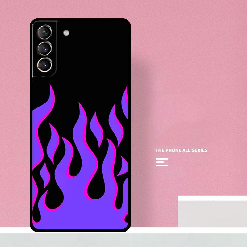 Blue Red Flame Fire Phone Case For Samsung Galaxy S26 S23 Ultra S20 S21 S22 S24 S25 Plus S10 S25 FE Cover Coque