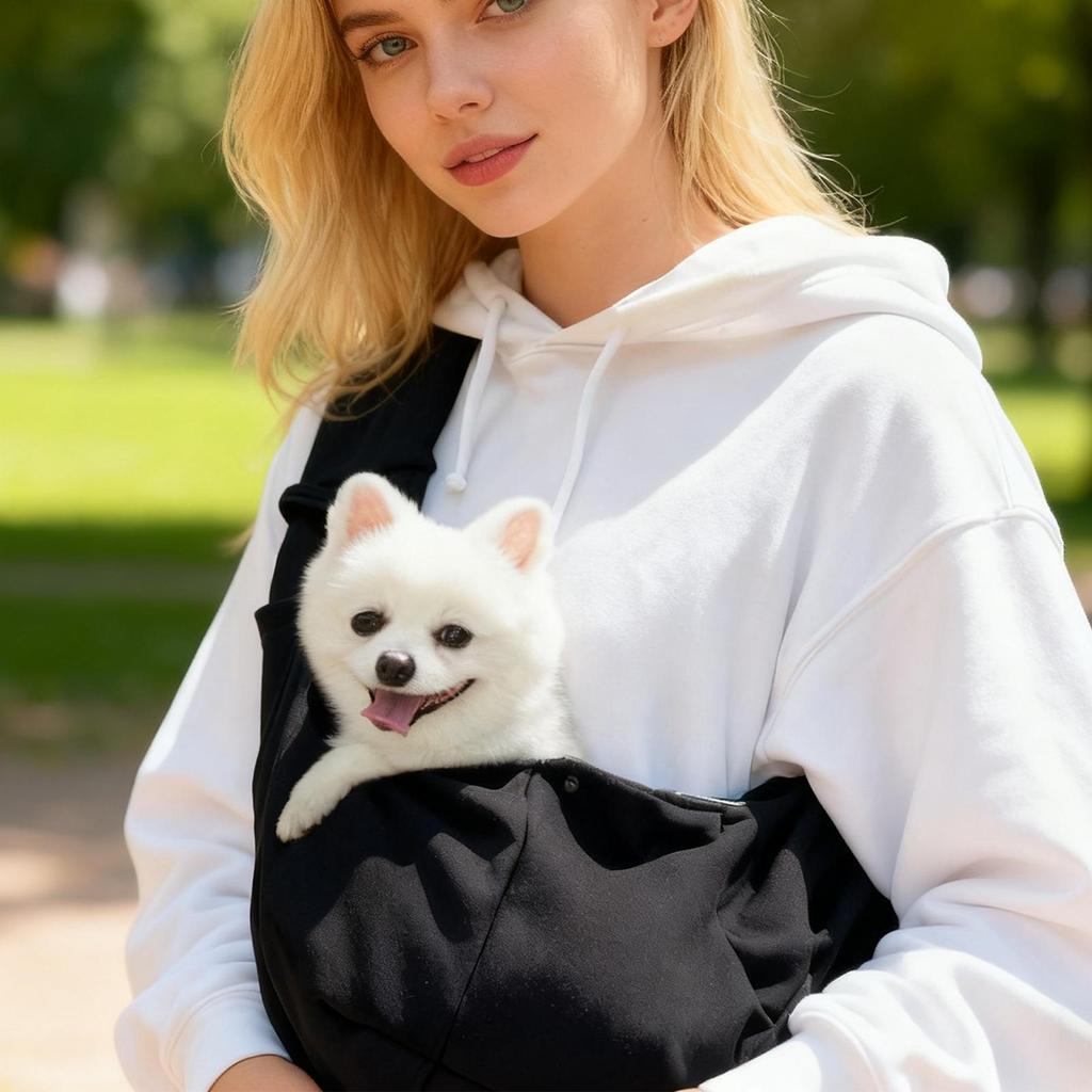 Dog Sling Bag Adjustable Pet Carrying Bag Hands Free Pet Carrier For Travel For Small Medium Kitten Puppy Outdoor Traveling