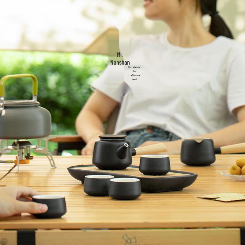 Nordic Style Portable Ceramic Travel Tea Set