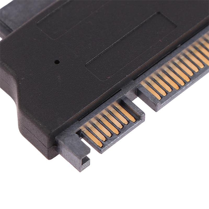 1Pc Slimline Adapter For Sata Ata 7+15 Serial 22Pin Male To Slim Sata 7+6 13Pin Female Adapter Electronic Accessories