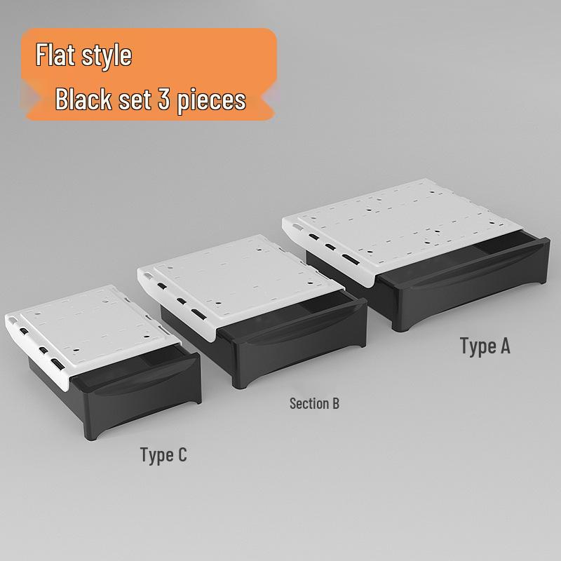 Hidden Under-Desk Adhesive Drawer for Workspace Organization