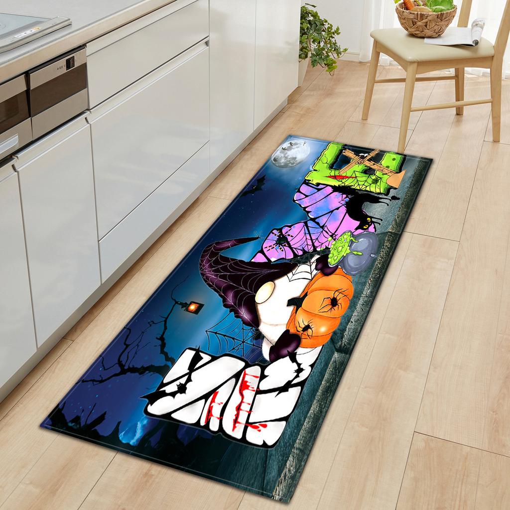 Faceless Doll Halloween Door Mat Kitchen Absorbent Strip Bedroom Non-Slip Floor Mat Living Room Carpet