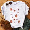 Women Cookies for Santa New Year Female Womens Clothes T Tee Shirt Tshirt Cartoon Print Merry Christmas Ladies Top Tshirt