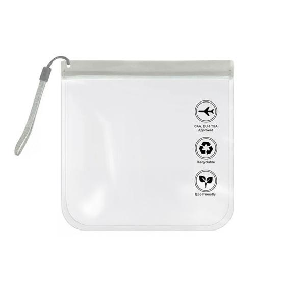 Resealable Toiletry Bag Leak Proof Clear Zip Bag Zipper Sealing Pouch Airport Security Travel Bag for Liquids Carry-on Regulations