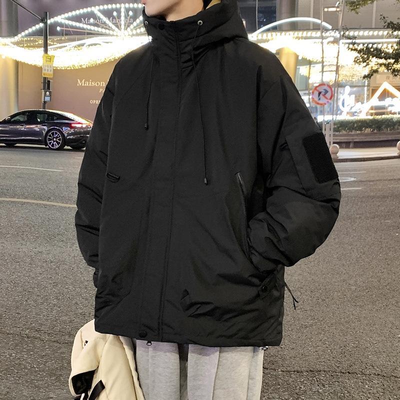 2025 Winter Hooded High Quality Down Jacket Korean Loose Workwear Outdoor Windproof Jacket Trendy Padded Clothing