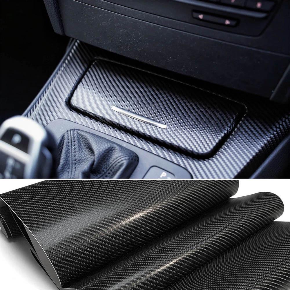 Carbon Fiber Car & Motorcycle Protective Wrap for Interior, Hood, Mirrors
