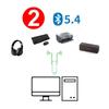 Bluetooth 5.4 + WiFi6 Wireless Adapter Wlan Receiver Dual Band 2.4G + 5G Network Card For PC Windows 7 10 11