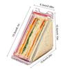 Triangle Bakery Packaging Small Sandwich Box Triangle Sandwich Containers Reusable Sandwich Bags Preservation Box For Schoolbag