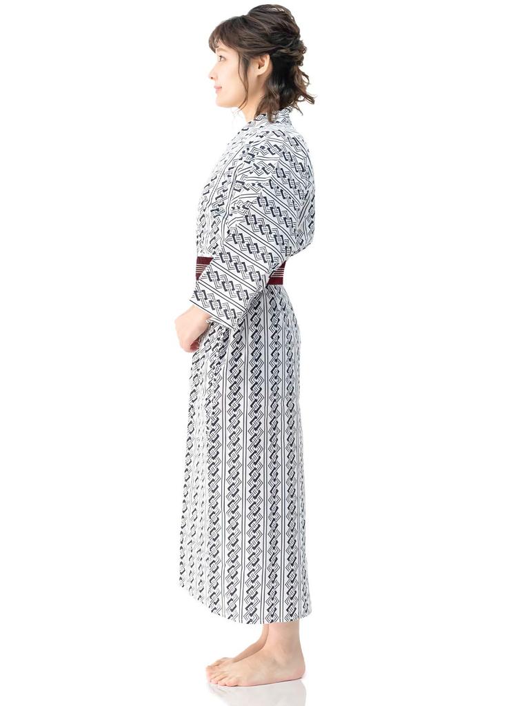 Zestaw Yukata Ryokan i [KYOETSU] Damski 3-częściowy (Yukata, Obi, Sznur) (145, 05)