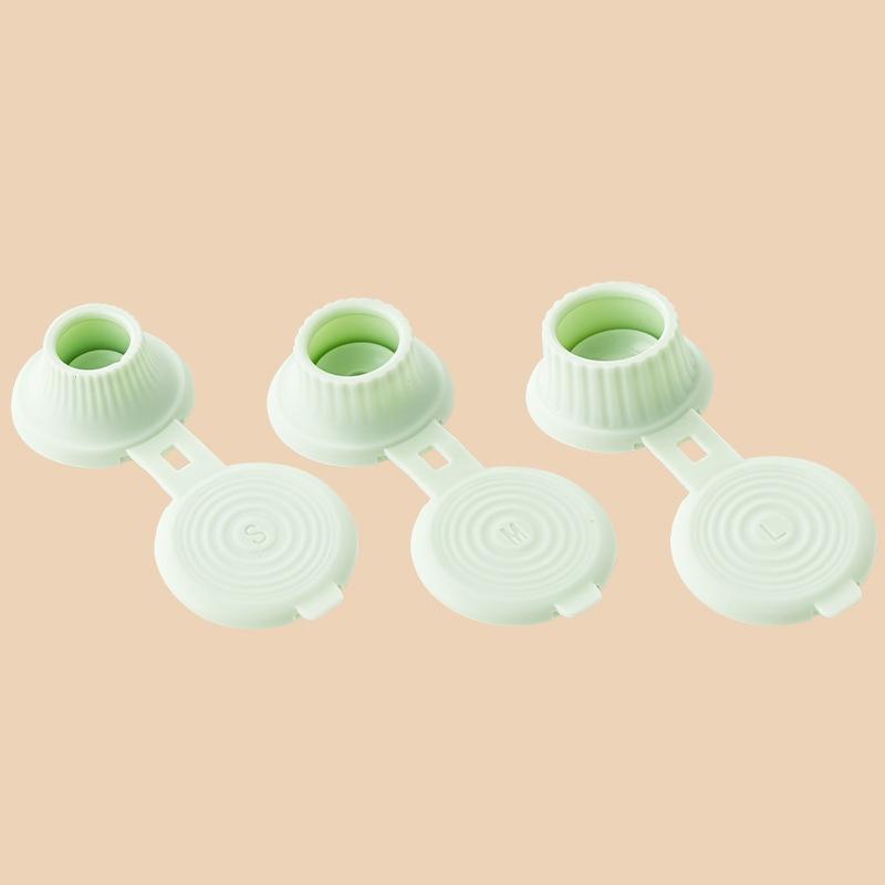 Inverted Bottle Caps Inverted Caps Flipping Bottle Set 3Pcs 3 Sizes Adapters Transfer Connector Get Every Drop Out Of Lotions