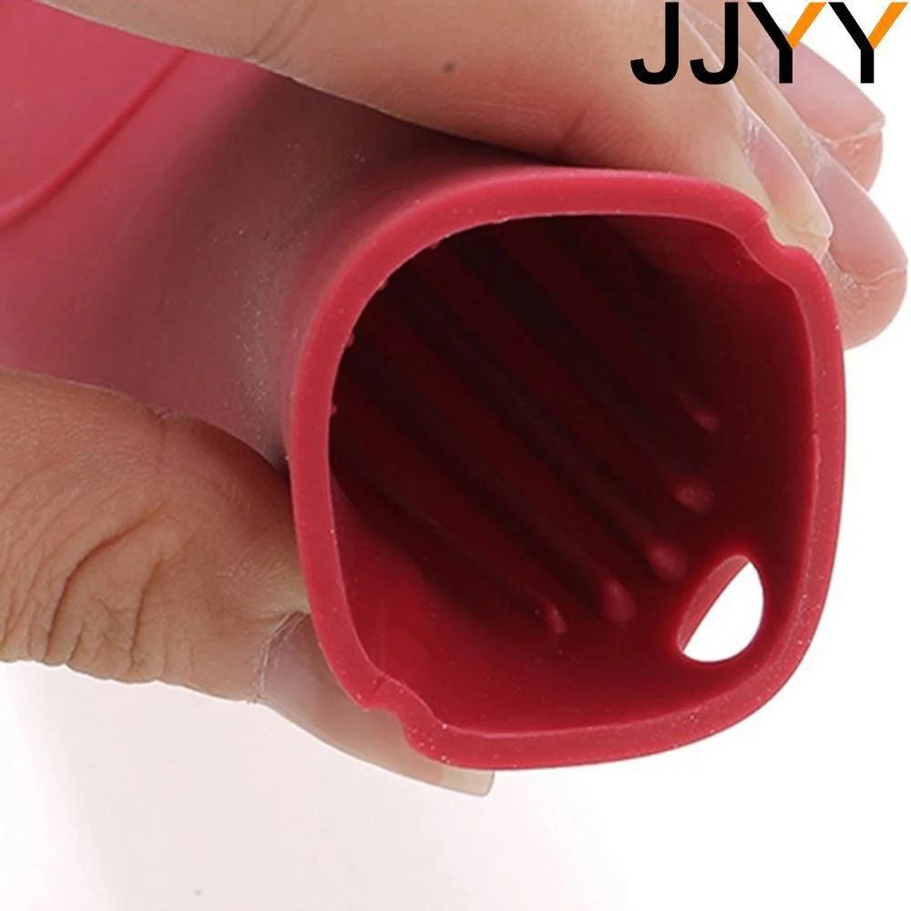JJYY Pot Holder Handle Anti Slip High Temperature Resistance Potholder Silicone Skillets Grip Cover Anti-scald Kitchen Gadgets