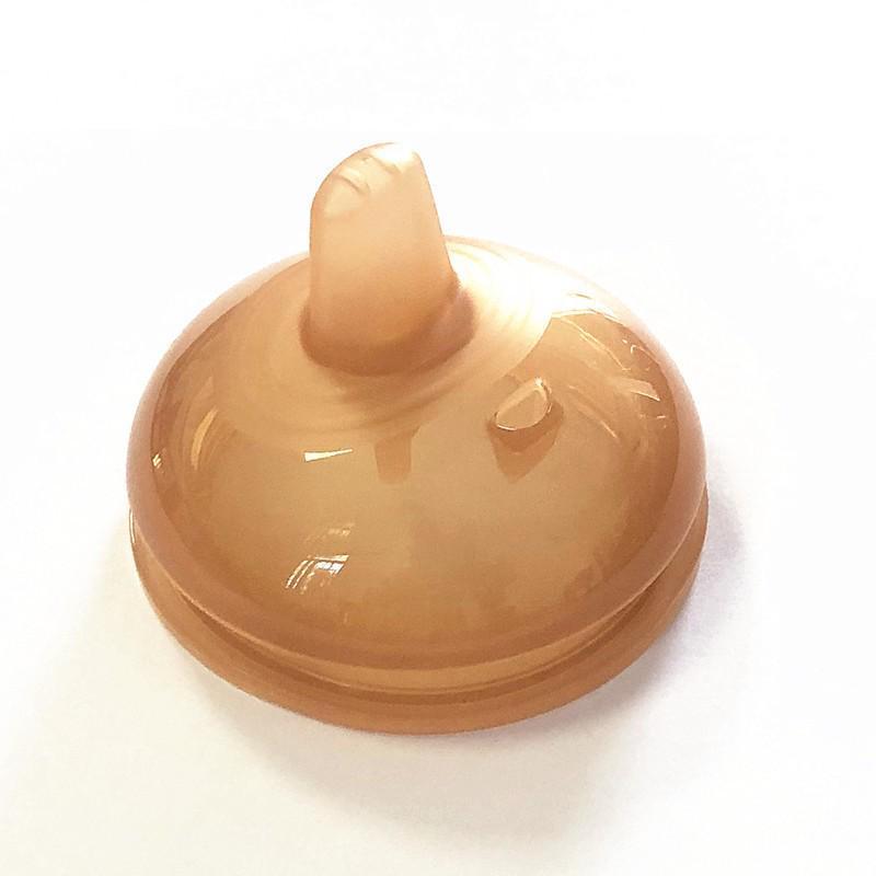Wide-Mouth Silicone Baby Bottle with Handle, Anti-Colic, Breastfeeding Mimic, Gravity Ball for Weaning.
