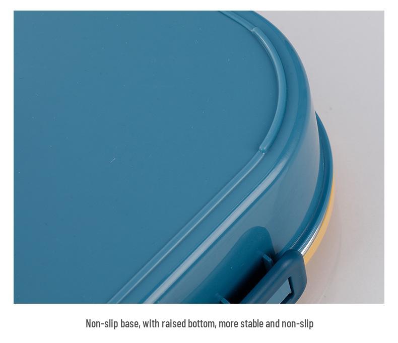 304 Stainless Steel Insulated Bento Lunch Box with Lid - Student & Office Style, Microwave Safe, Deep Compartment Design
