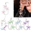 Acryllegierung Perlen Schmetterling Mobile Anhänger Blickfang Schleife Schlüsselanhänger Bunte Handy Dangler Ornament für Frauen
