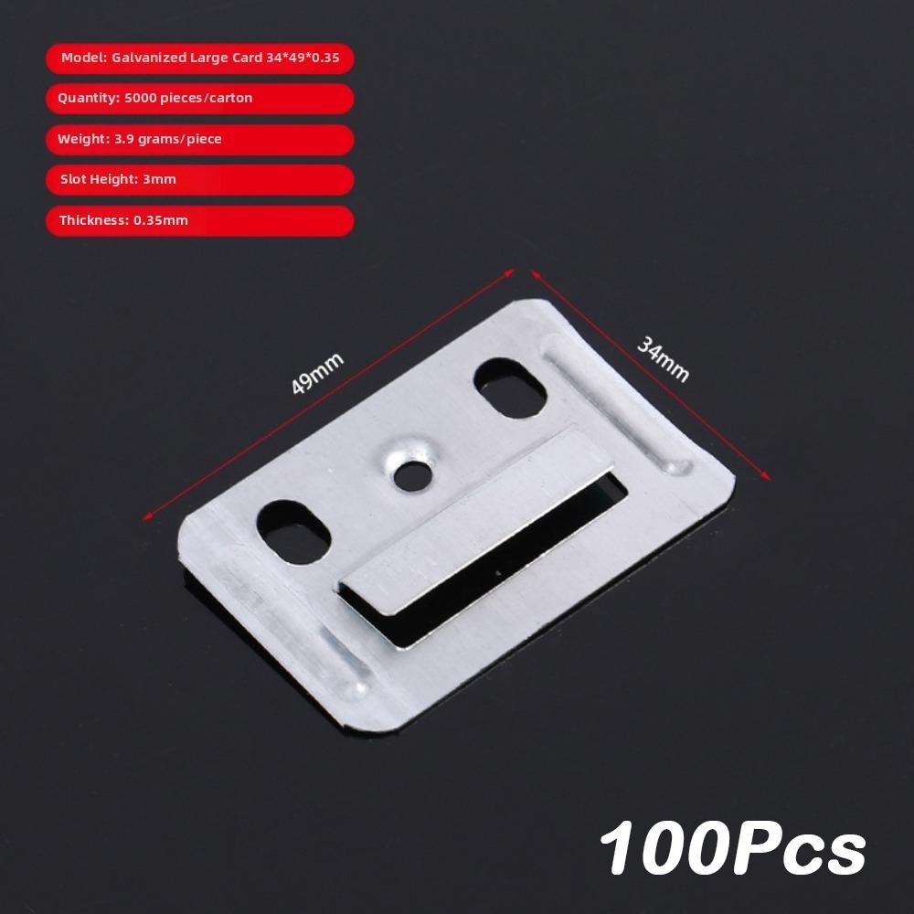 100Pcs Rust Resistant Wall Panel Clips Galvanized Steel Wall Panel Fixing Clamps  Ceiling Cladding