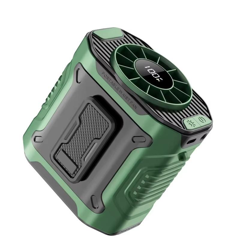 Waist Clip Fan Portable Fan USB High Speed Wearable Fan Rechargeable Battery Power New Outdoor Travel Work Cooling Fan 2025