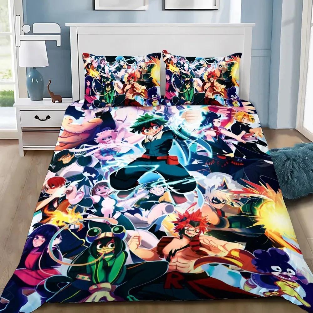 Comforter 3D My Hero Academia Exquisite Baby Cartoon Digital Printing Bedding Set Comforter Bed Home Decor Girls Boys Gift