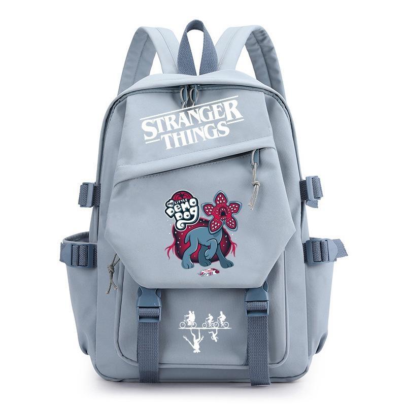 Stranger Things Teenage Printed Backpack Large Capacity Student Schoolbag