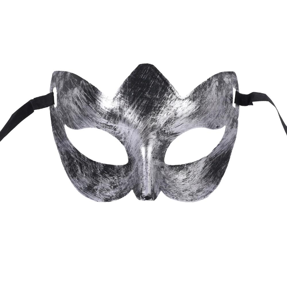 Retro Halloween Mask Antique Silver Gold Half Face Mask For Women Men Carnival Dress Masque Ball Costume Party Props Cosplay