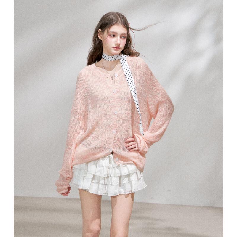 ICH MODE Women s Soft Knitted Cardigan M