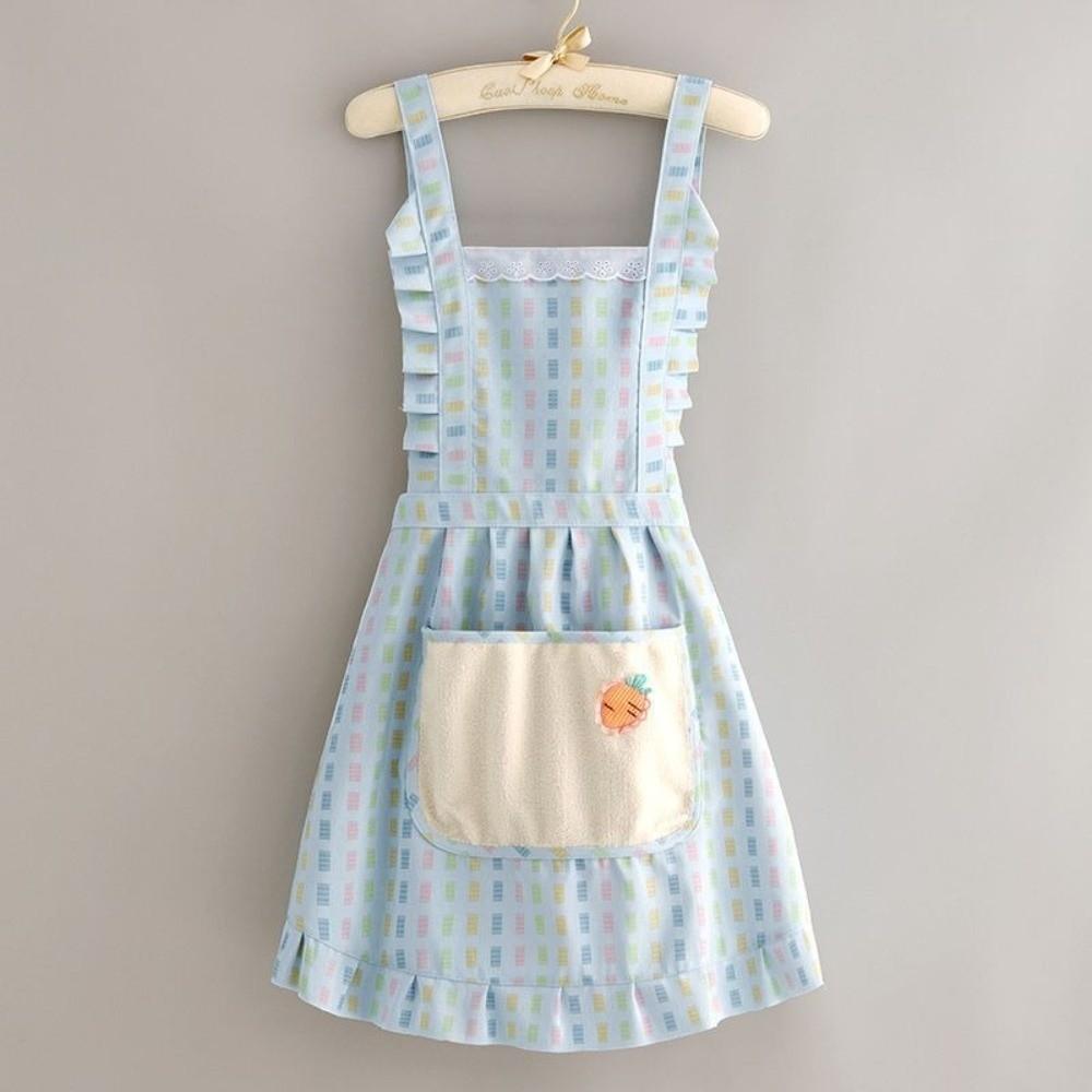 Anti-fouling Canvas Adult Smock Korean Style Cooking Dirt-resistant Aprons New Household Apron