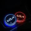 2026 Hot Car Sticker Car LED Cup Holder Light Mats Car Coasters Atmosphere Light 7 Colorful Holder For Kia Rio 3 4 K2 K3 X-Line