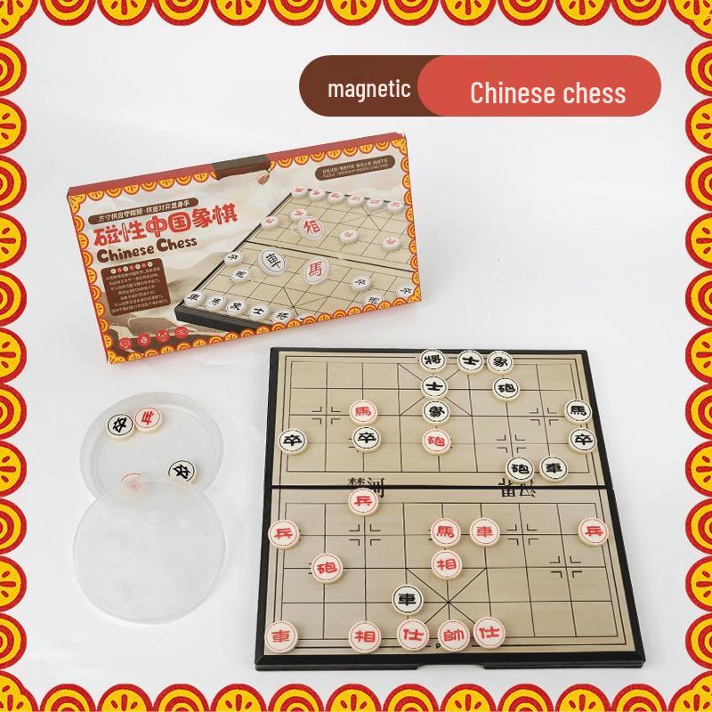 Portable Magnetic Chinese Chess & Ludo Set