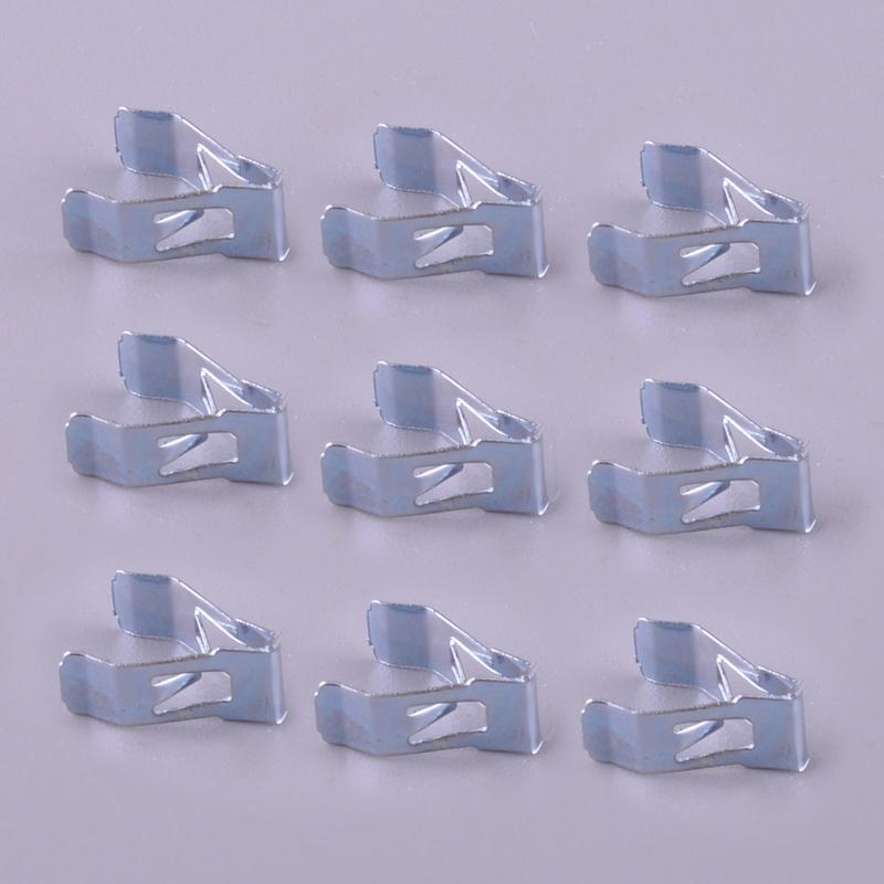 50Pcs/set Car Center Console Radio DVD Dash Panel Switch Bezel Clips Silver Fit for Nissan