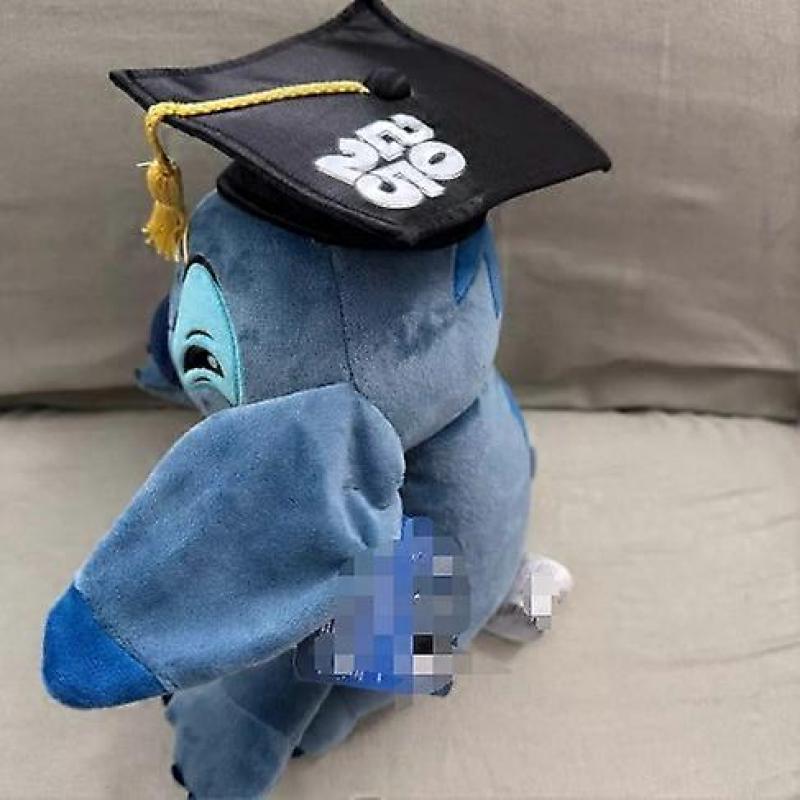 2025 Graduation Stitch Plush Toy  Fox Plushie with Embroidery Super Soft Short Plush PP Cotton Filling Graduation Theme