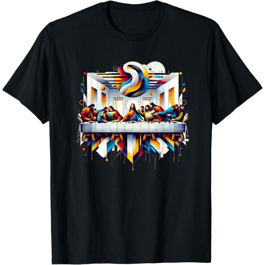 

Jesus Last Supper Modern Women Men Christian T-Shirt XXXXXL чорний