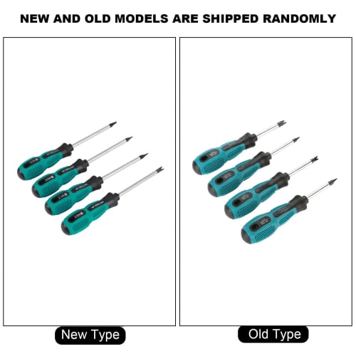 Qiilu 4-Piece Screwdriver Set, U-Shaped Jack Driver with Magnetic Screwdriver, CRV 998A, Fits M1.7, M2.0, M2.3, and M2.6
