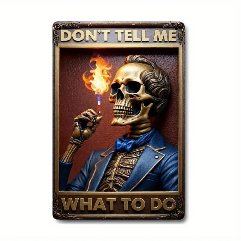 Metal Tin Poster Visual Effect Wall Art Decor Art Painting Retro Plaque Poster for Bar Club Wall Decor Retro Home Wall Plate