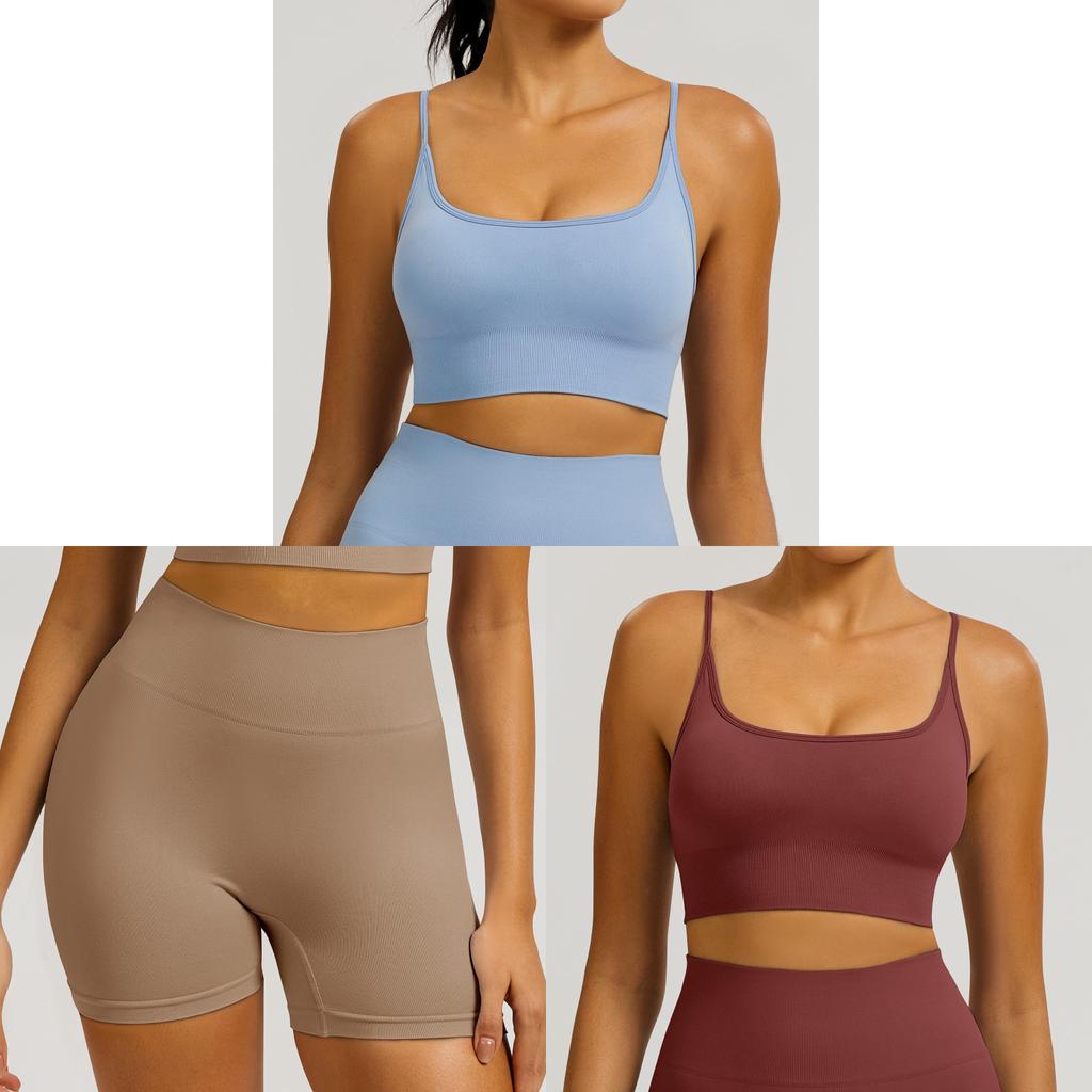 Seamless Yoga Set With Quick Dry Fabric For Women Fitness And Workout Enthusiasts