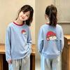 Stylish Girls' Striped Long-Sleeve T-Shirt for Ages 6-15 - Spring/Autumn Casual Base Layer Top