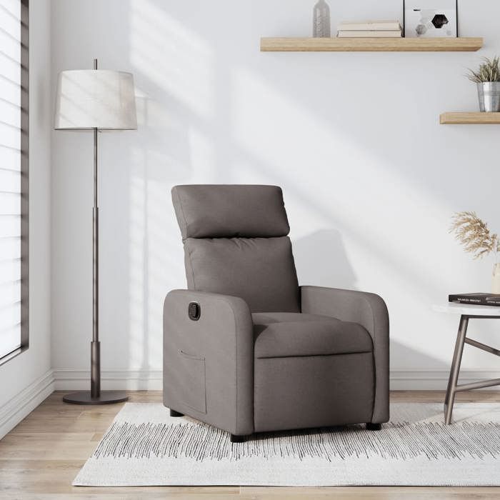 VidaXL Fauteuil Inclinable, Chaise avec Repose-pieds, Siège avec Dossier et Accoudoirs, Meuble de Salle de Séjour, Moderne, 374172