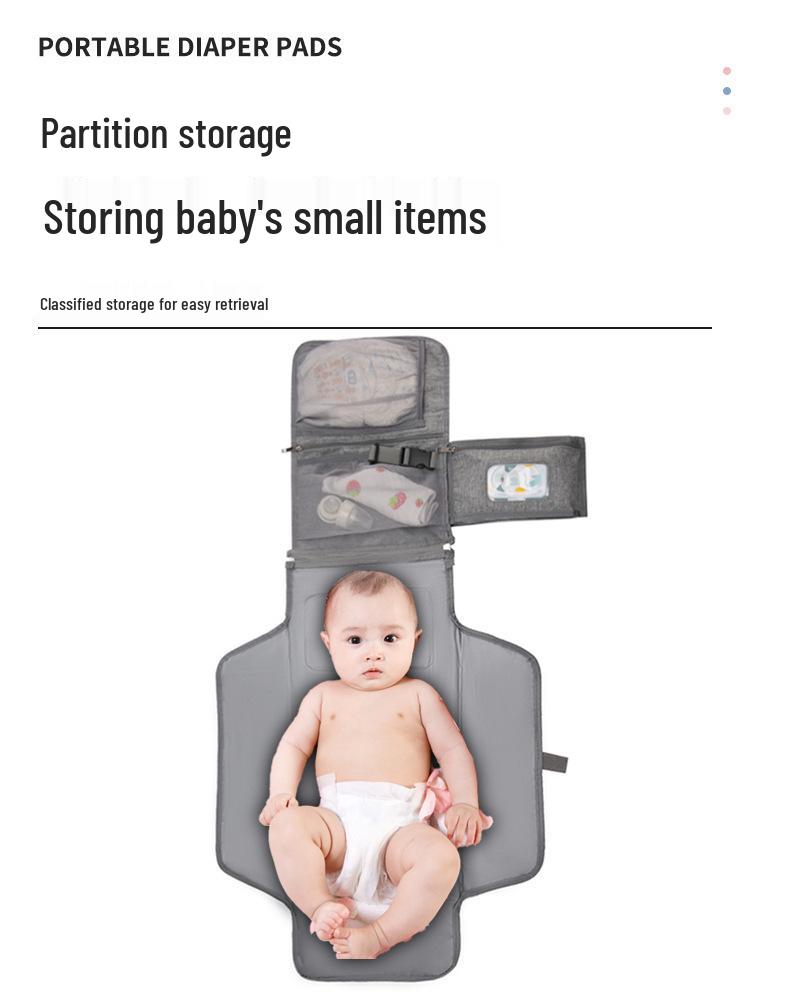 Portable Waterproof Multifunctional Diaper Bag: Lightweight, Leakproof, Foldable Pad for Travel