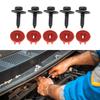 Strong Automotive Fastener Kit With Plastic Grommets Aftermarket Engine Undertray Hardware Easy to Use for Vehicle