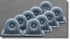 Scale Wheel Set Plastic Model Parts SCXWM72007S Scale-X 1/72 CHMZAP-5247G Semi-Trailer Weight-Deforming (9 Pieces) (for Trumpeter/Takom) (Military