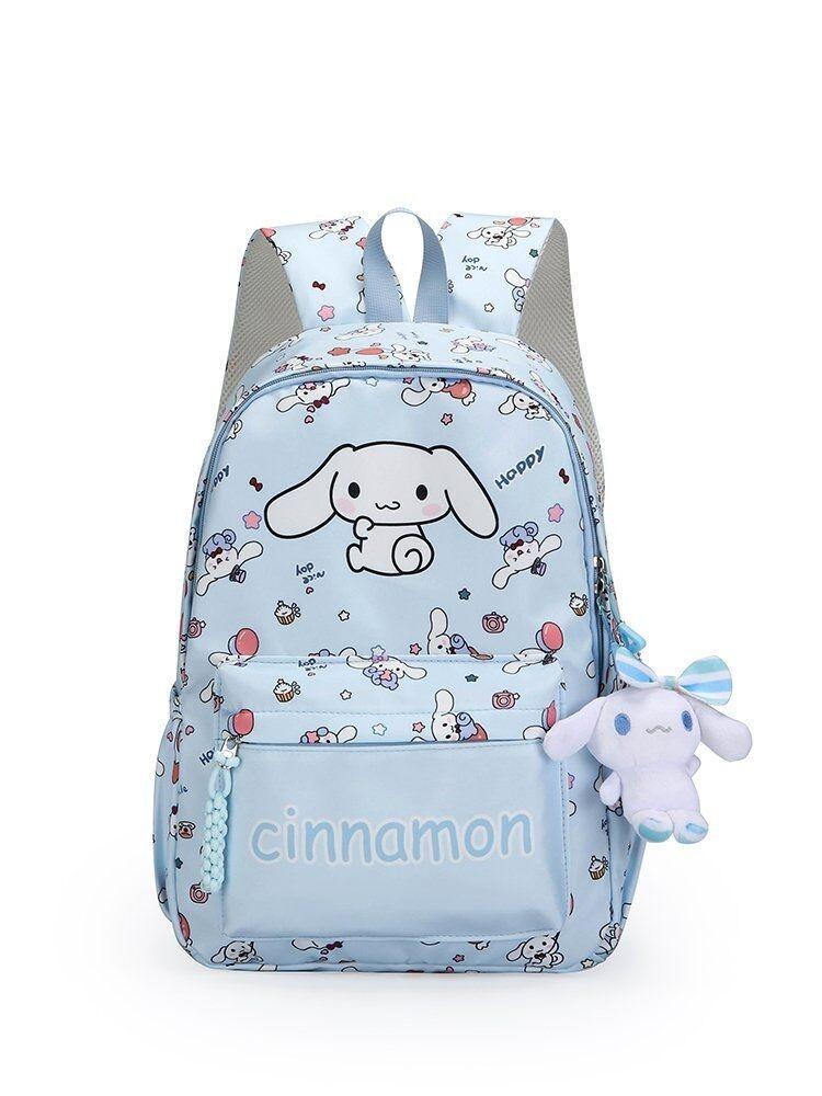 

Print Nylon Backpack With Expandable Compartment For School Students**