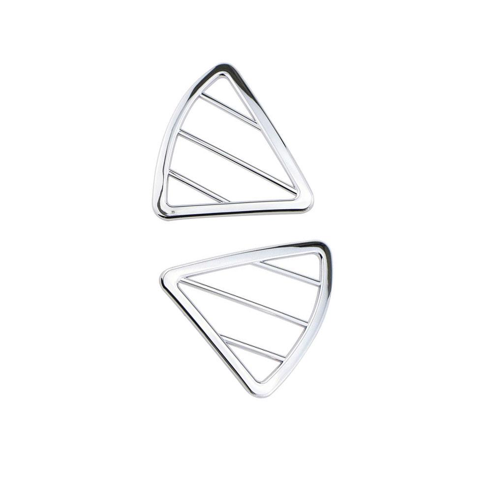 For Hyundai I25 Verna Solaris 2012 2013 2014 2015 AC Outlet Trim Front Air Conditioning Vent Cover 2Pcs Sticker Accessories